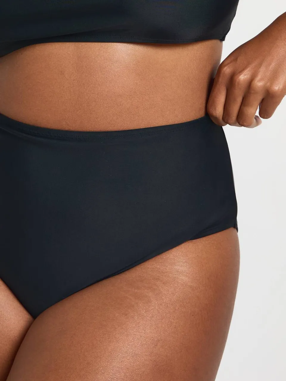 boohoo Dames Plus Essentials Hoge Taille Slip zwart, foto 4