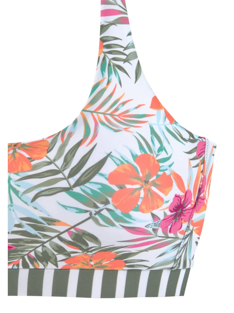 bustierbikinitop wit bloemenprint, foto 2