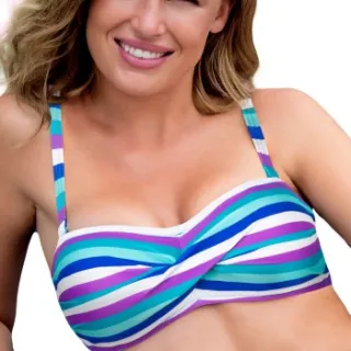 Wiki Wirefree Bandeau Bikini Top Versch.kleure/Patroon
