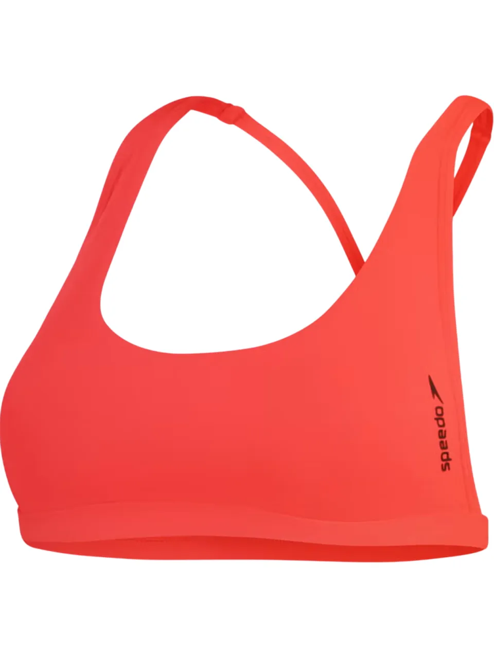 Speedo Bikinitop met ronde hals voor dames (Rood), foto 2