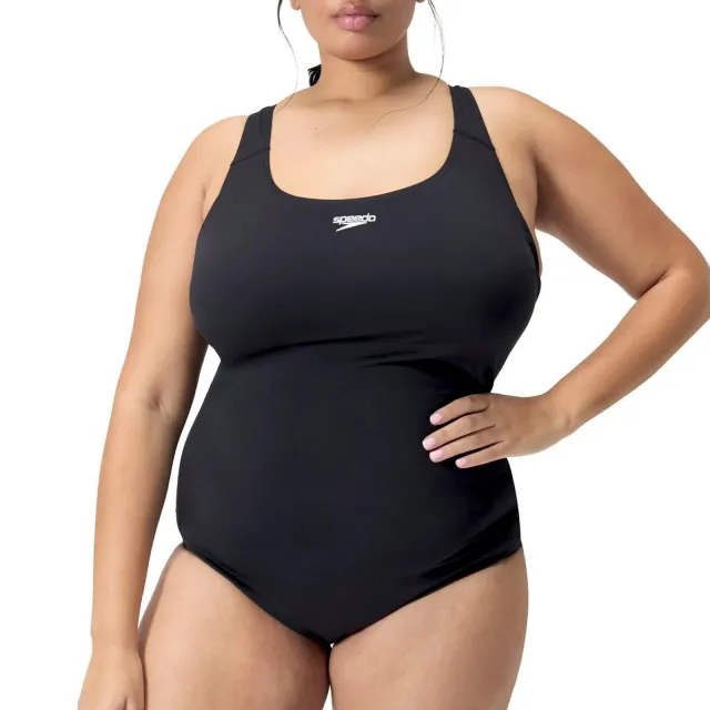 Speedo Endurance+ Medalist plussize badpak zwart