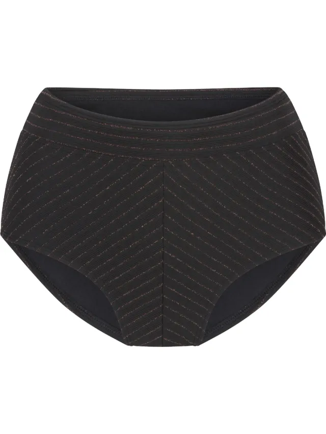 LingaDore Hoge Bikini Slip zwart
