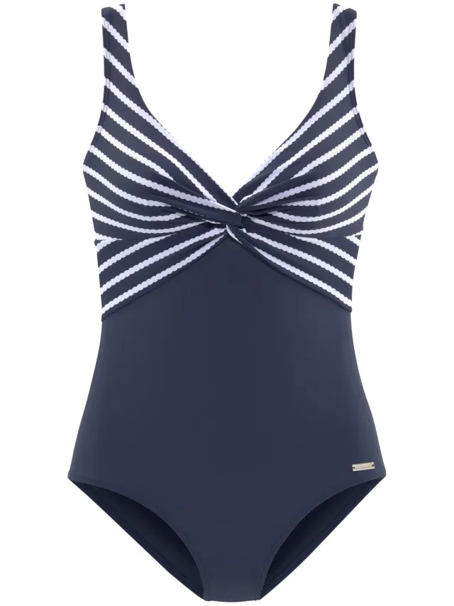 badpak marineblauw wit, foto 2