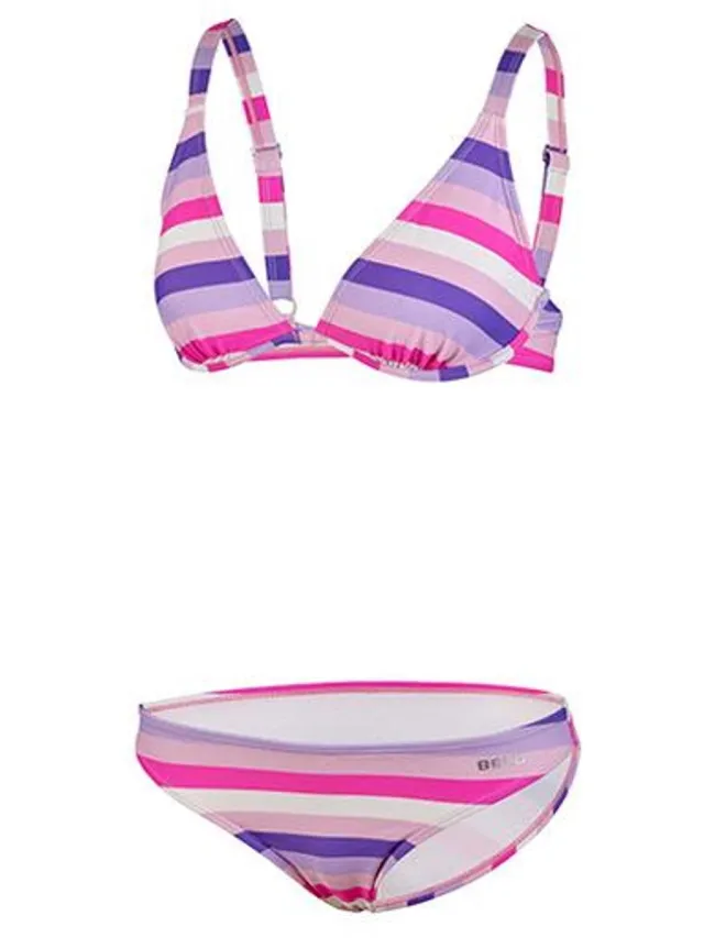 Beco Fresh Stripes Bikini | B Cup | Wire-bra | Pink - 36 Meerkleurig