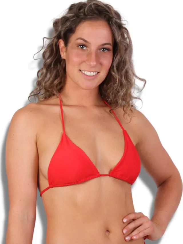 DERRINS BIKINI TOP Ava - Bikini dames - Bikini top - Sexy Bikini - Bikini Vrouwen - Bikinitopje dames - Sexy & Cute - 2024 collectie - DERRINS™ official - Rood TOPJE - Rood