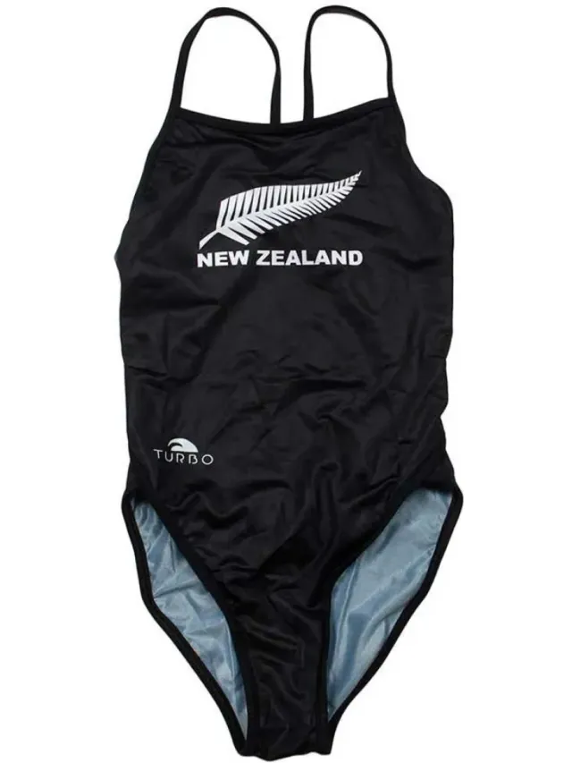 Turbo New Zealand 891322 Zwemkleding Zwart XL Vrouw Black / White