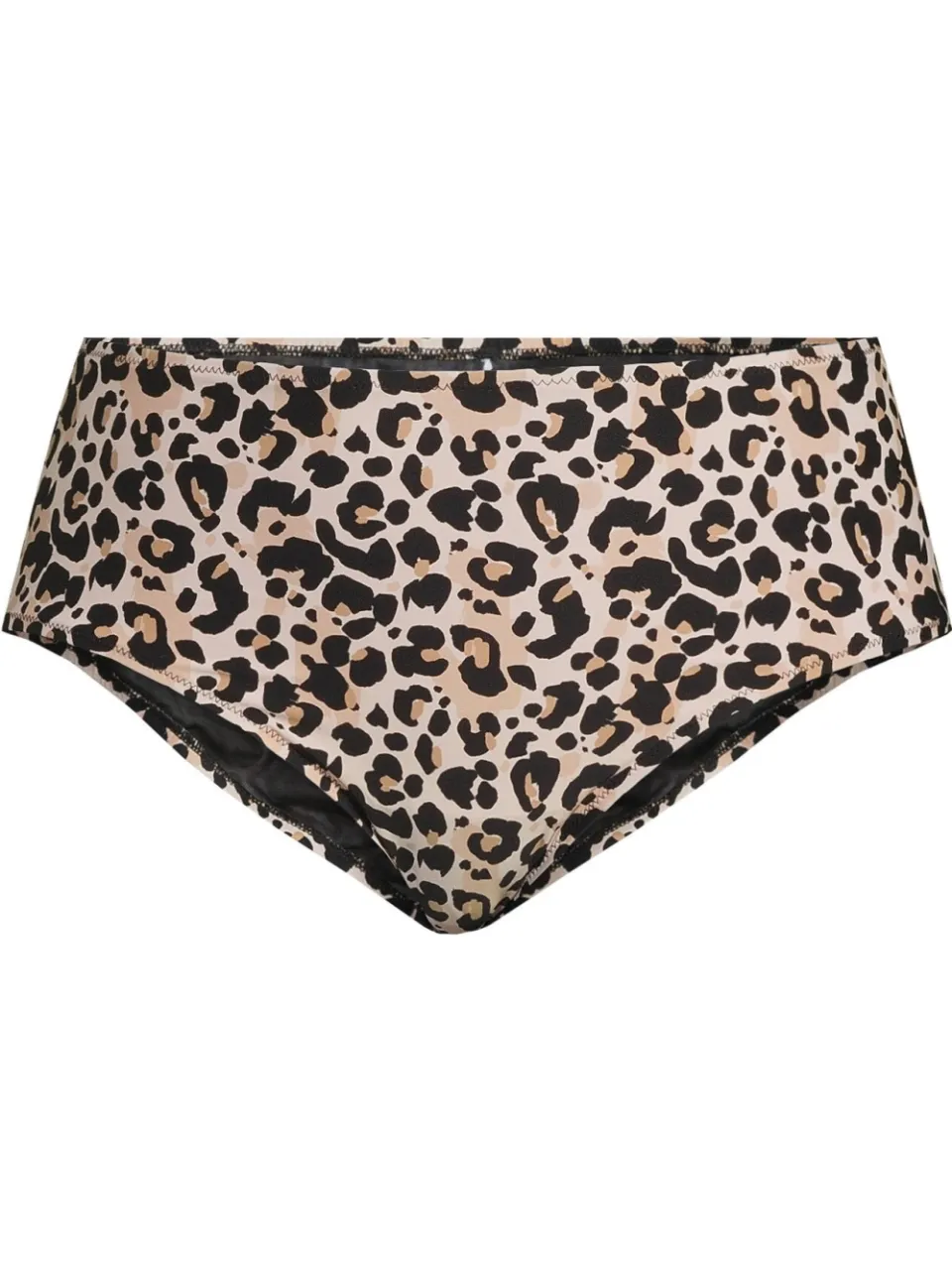 BEACHWAVE Curve high waist bikinibroekje beige/zwart, foto 2