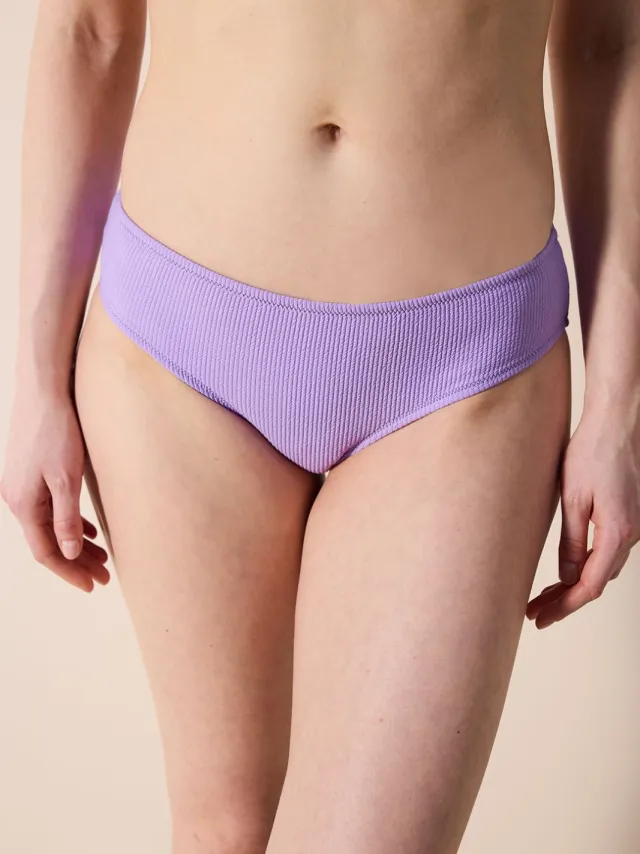 Penti Geribbelde Mid-rise Hipster Bikini Onderkant lila, foto 2