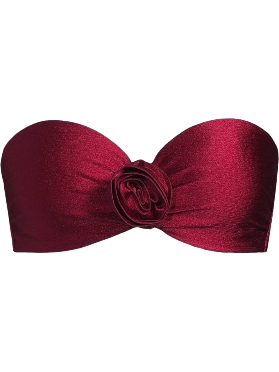 BEACHWAVE bandeau bikinitop donkerrood, foto 3