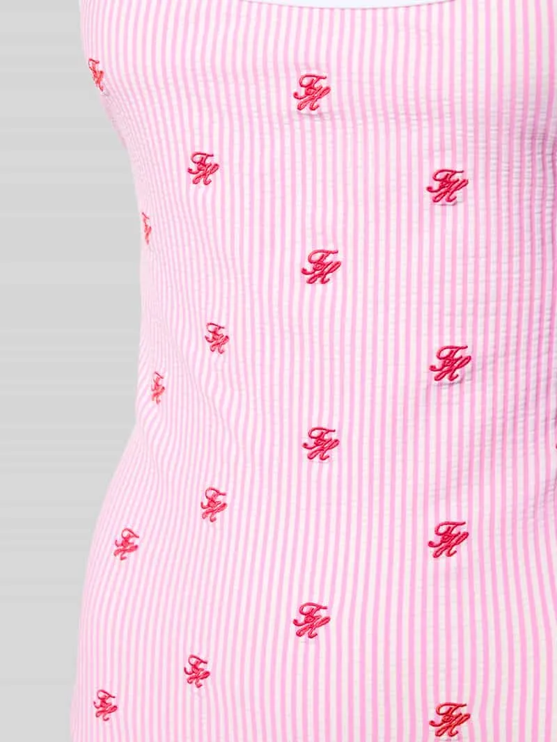 Tommy Hilfiger badpak met halter roze, foto 4