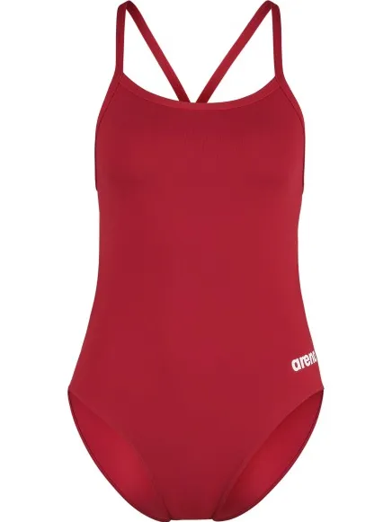 Arena Team Swimsuit Challenge Solid badpak rood