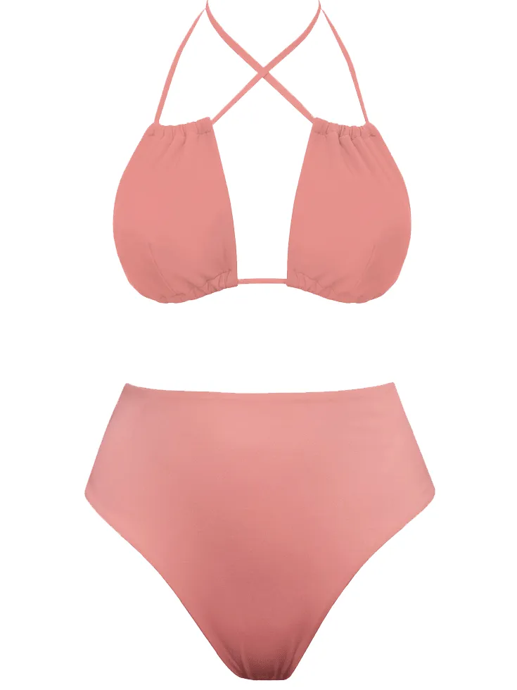Anekdot dames vegan Bikini Set Low Versatile Skyline High Roze, foto 2