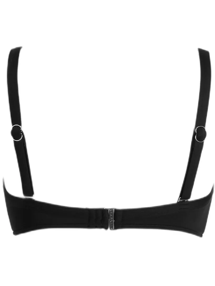 Seafolly voorgevormde beugel bikinitop E-cup zwart, foto 3
