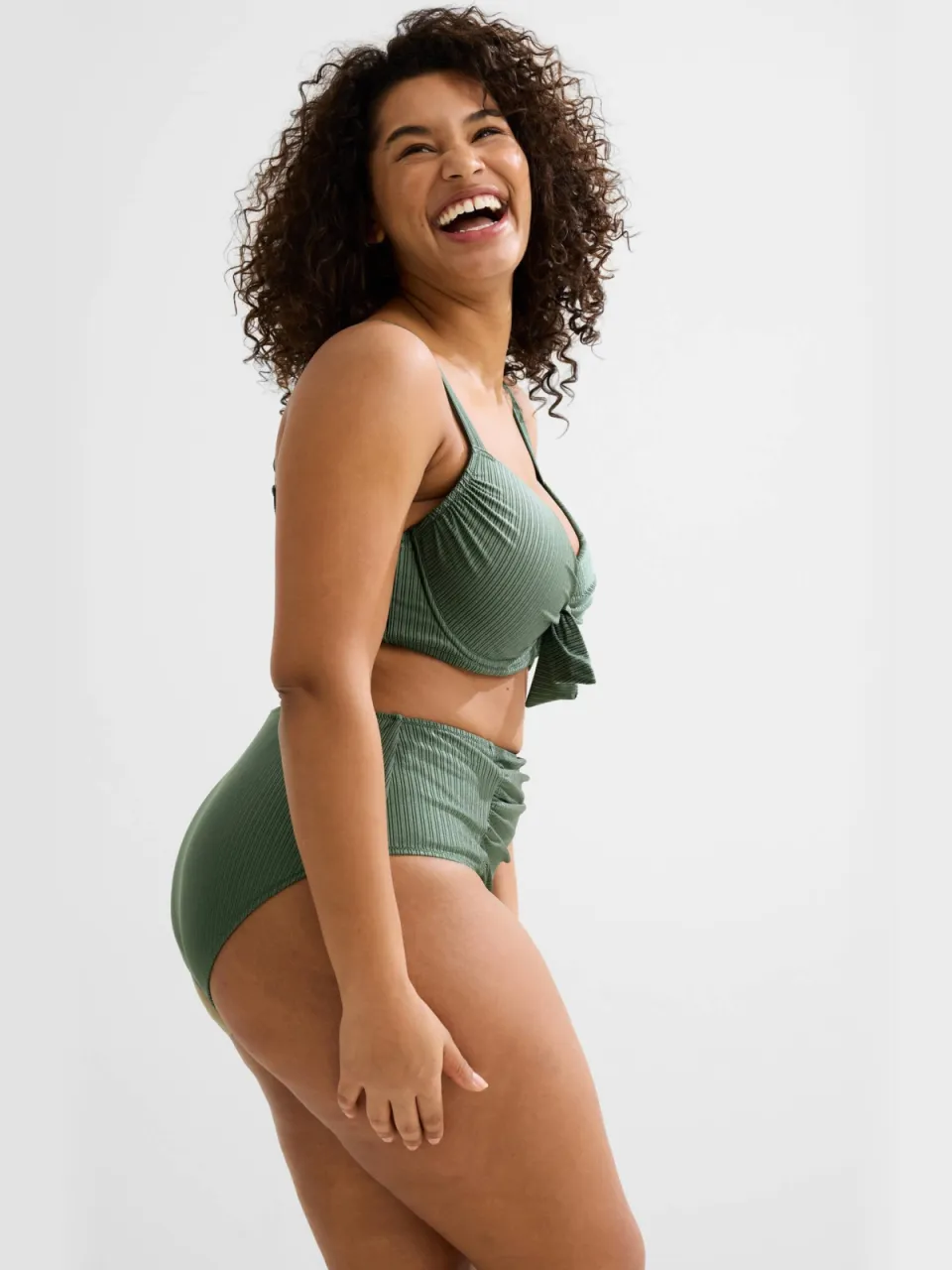 BEACHWAVE Curve beugel bikinitop groen, foto 5
