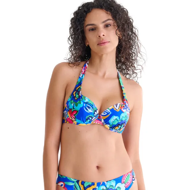 Lisca MEXICO voorgevormd rugloos bikinitopje blauw