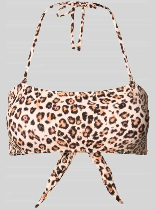 banana moon Bikinitop met vetersluiting model 'NILO SAVARI' Beige