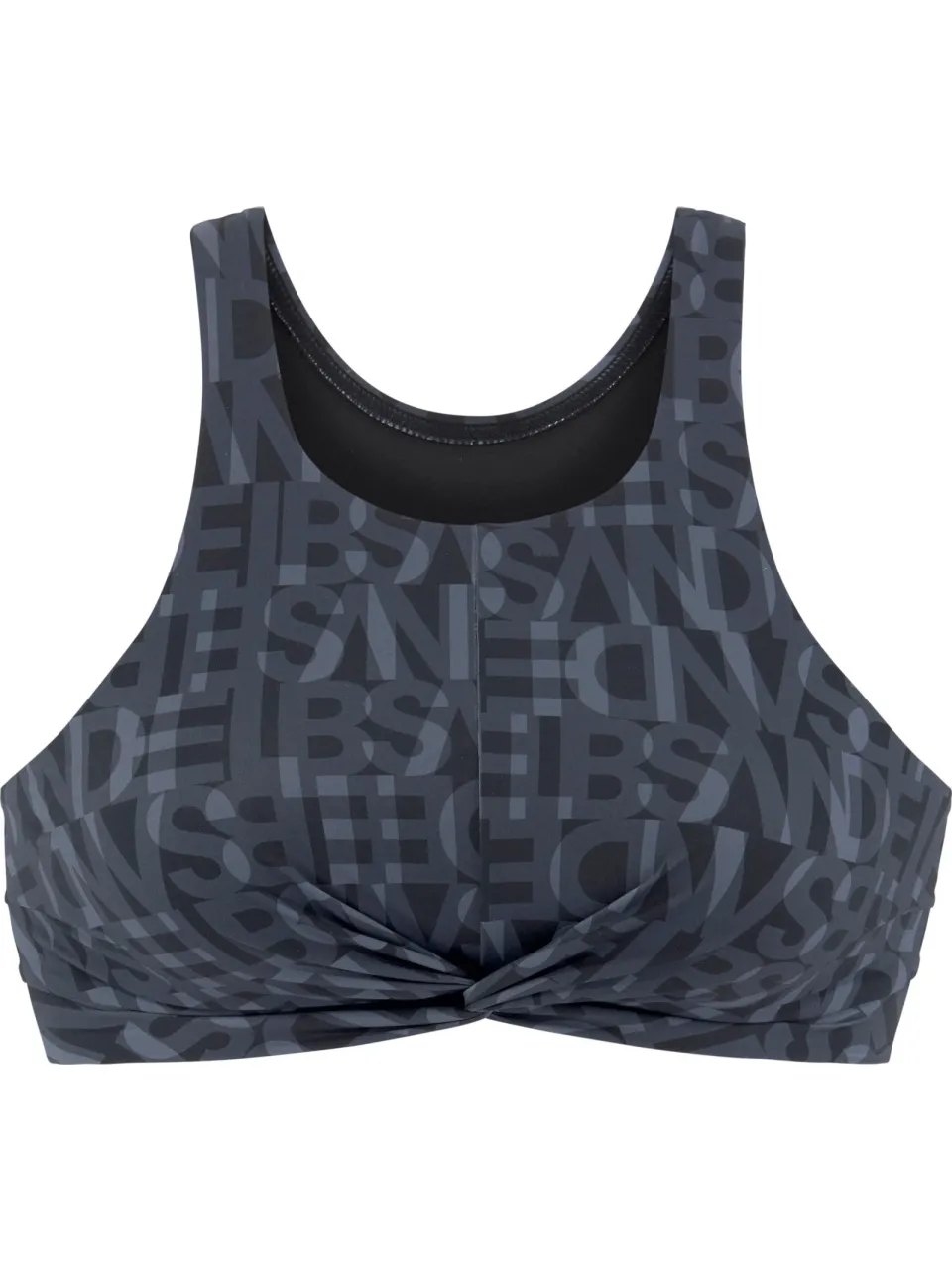 bikinitop crop-top zwart