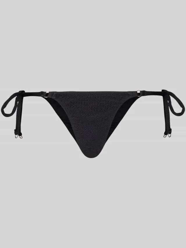 Seafolly Bikinibroekje met vetersluiting Zwart