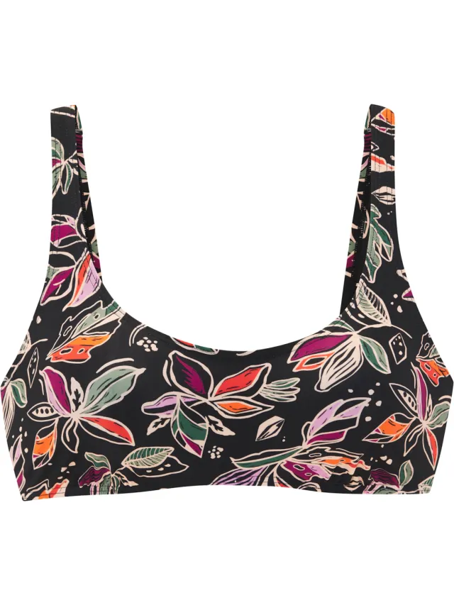 bikinitop zwart bloemenprint, foto 2