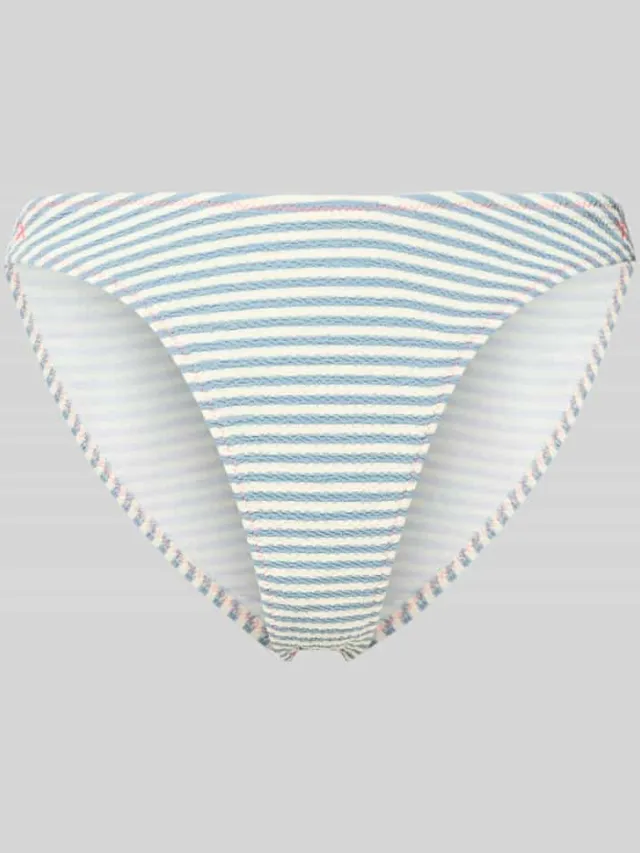 banana moon Bikinibroekje met elastische band, model 'NAIDA MONOSTRIP' Blauw