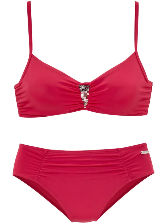 beugelbikini rood