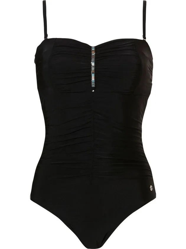 Pastunette Beach 40 - Beach Beauty - Corrigerend Badpak - Zwart