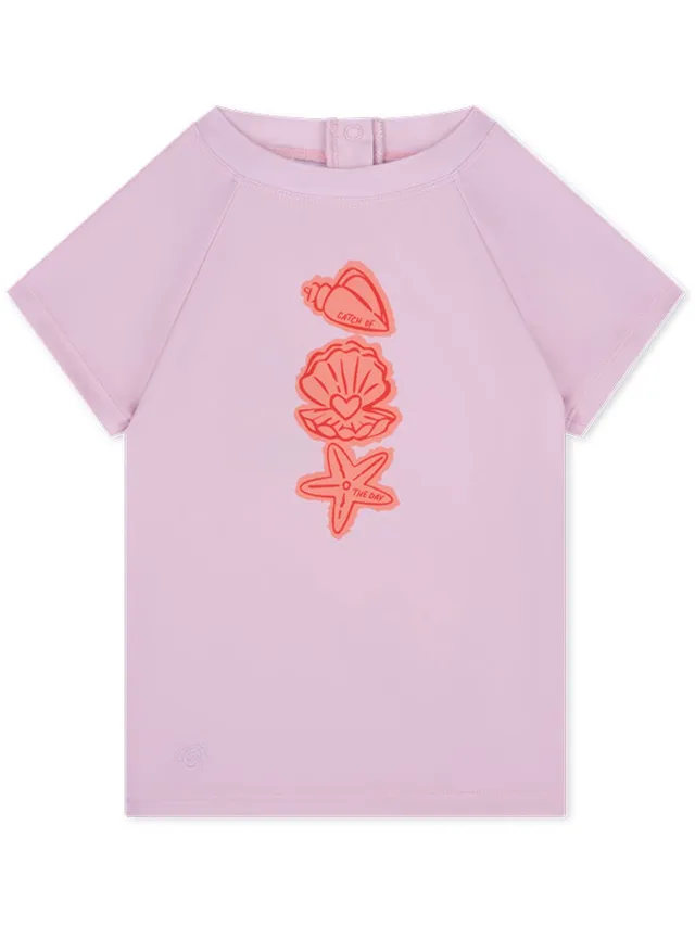 Swim Essentials Zwemshirt met korte mouwen - Roze - Coastal Charm - 62/68