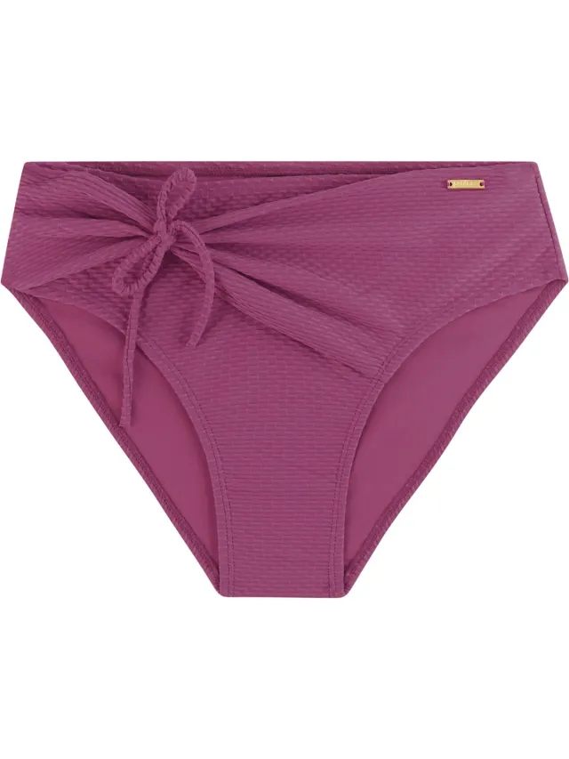 Protest MIXWraper - Bikini broekje Dames - Normale pasvorm - Hoge taille - Volledige dekking - Roze Punch Pink