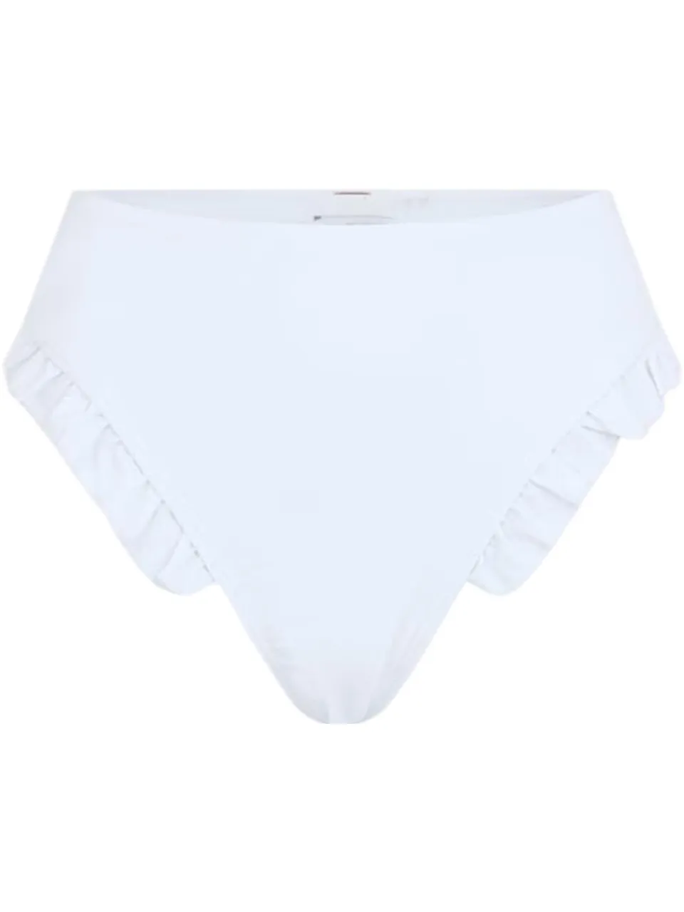 Brave Soul Bikinibroekjes met ruches en hoge taille voor dames (Wit), foto 2