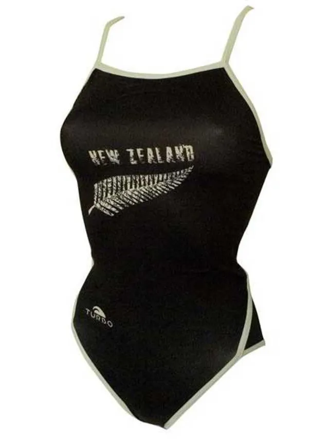 Turbo New Zealand Zwemkleding Zwart 4XL Vrouw Black