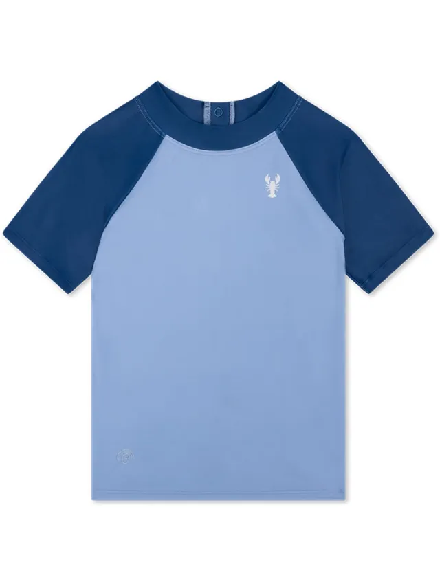 Swim Essentials Zwemshirt Korte Mouwen - Blauw - Catch Of The Day - 146/152