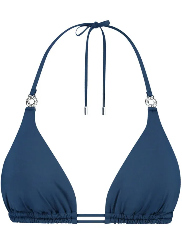Beachlife Triangel Padded Bikinitop Blauw 2