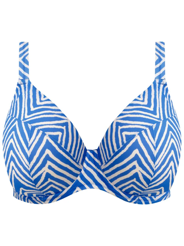 Elomi Fiji Falls beugel bikinitop blauw/wit, foto 2