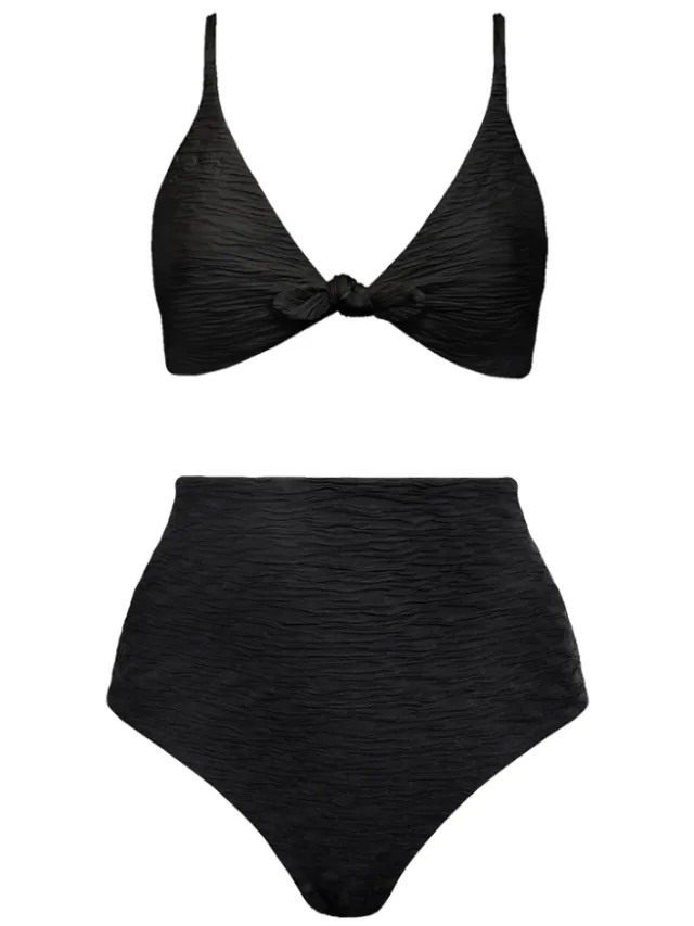 Anekdot dames vegan Bikini Set Jacquard Leona Core High Zwart
