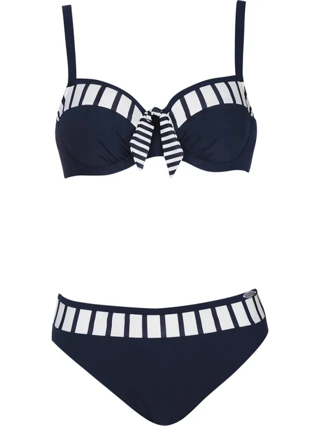 Sunflair Dames bikini set Basic donkerblauw