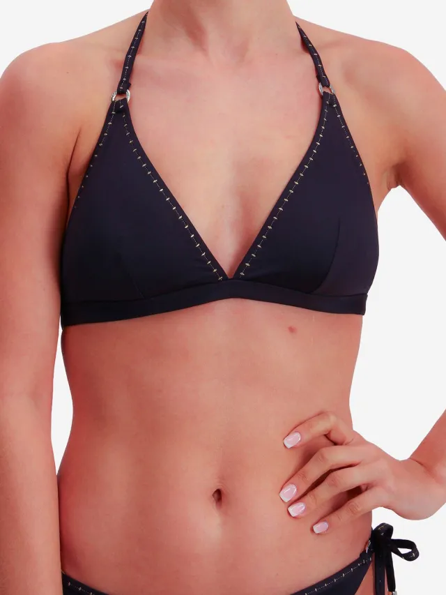 Joop! Triangel-Bikini-Top Solid Gold Deco zwart