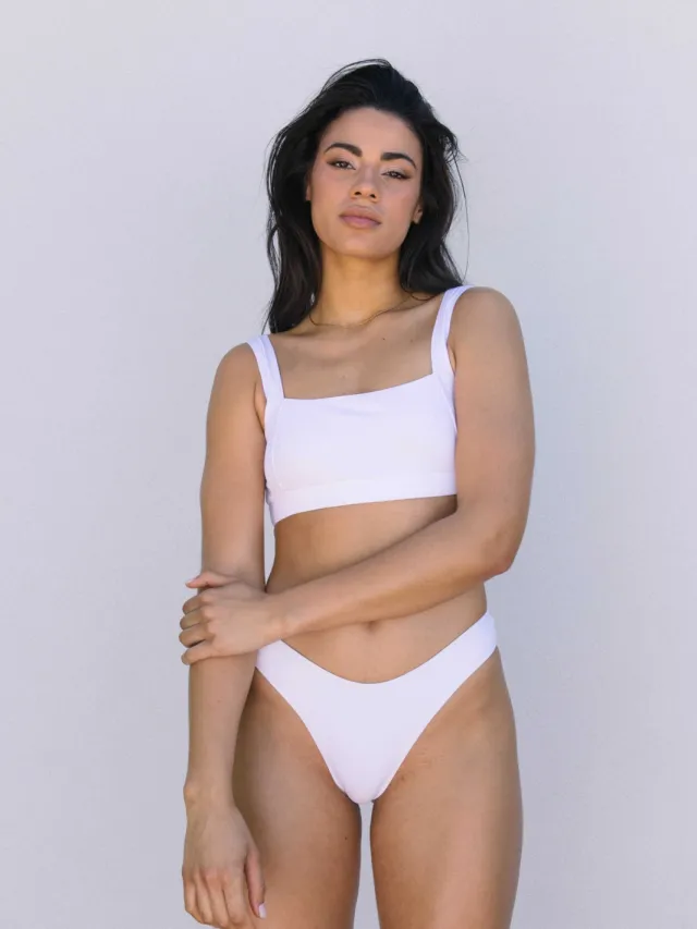 OCEANCHILD dames vegan Bikinitop Kaui Wit