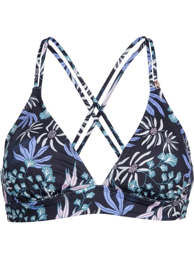 Brunotti Delphinia-Print - Bikini Topje Zwart - Dames - Bralette Bikini Top - 34 Black-Print