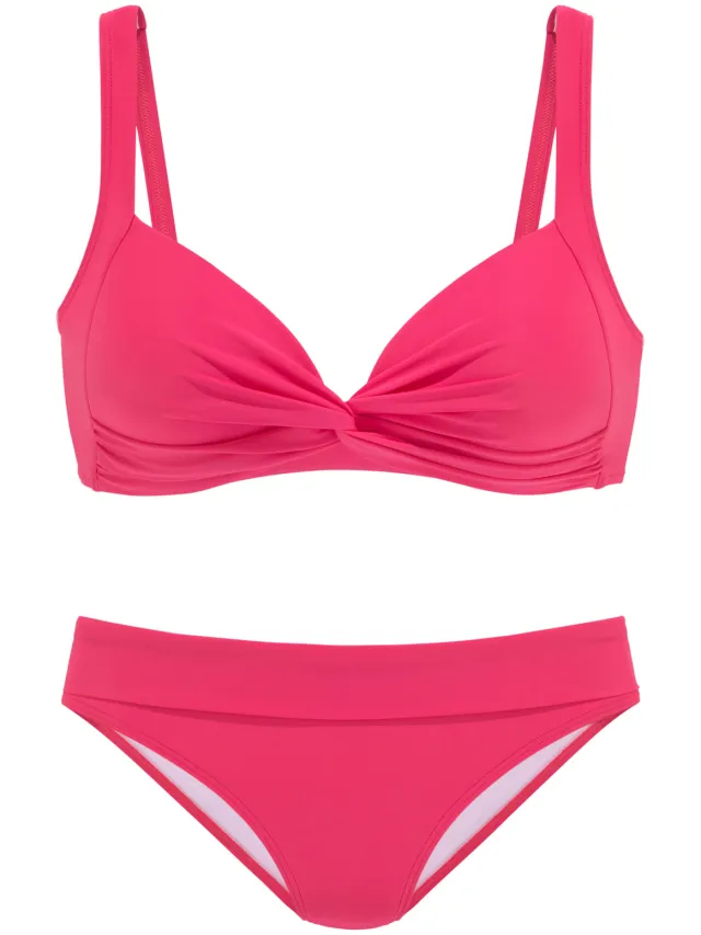 triangelbikini roze rood