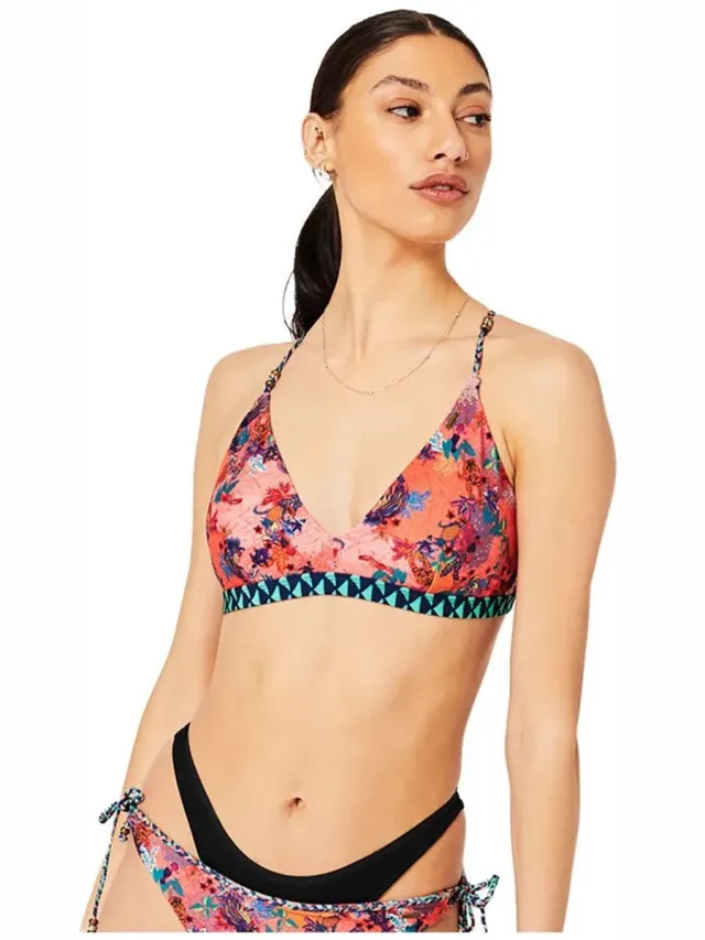 Superdry Tropical bikinibroekje - Dames - Badpakken Mixed Print Coral