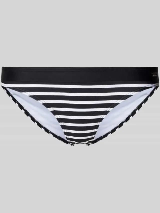 VENICE BEACH Bikinibroekje met labelapplicatie, model 'Summer' Zwart