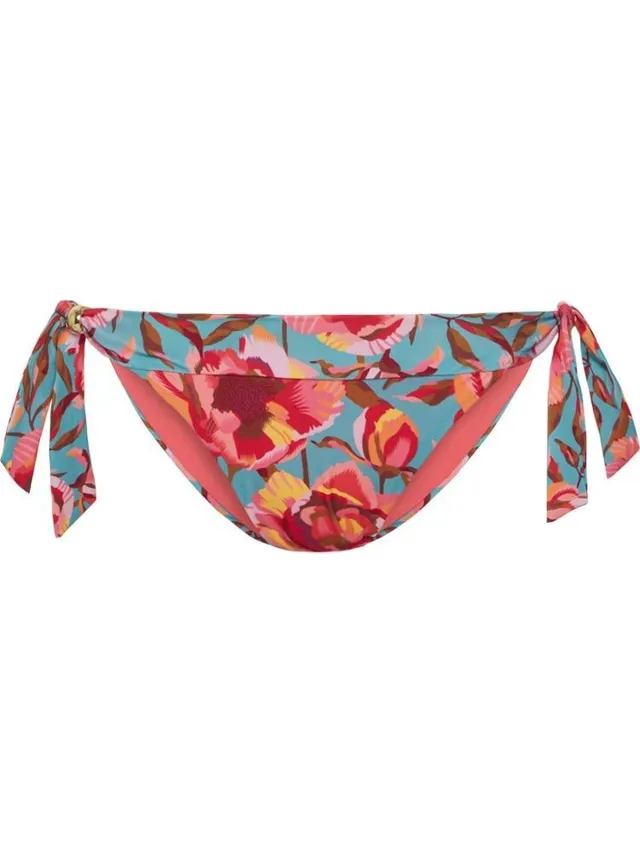 Cyell IN BLOOM Bikinibroekje Laag met Strik Dames Blauw/Roze