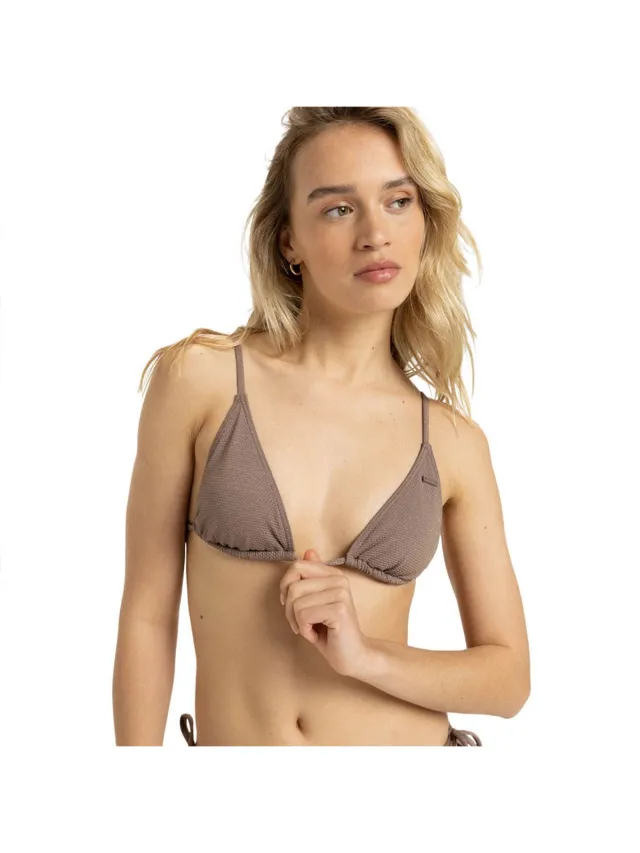 Roxy Lasca Tiki Tri Bikinitop Bruin XL Vrouw Deep Taupe