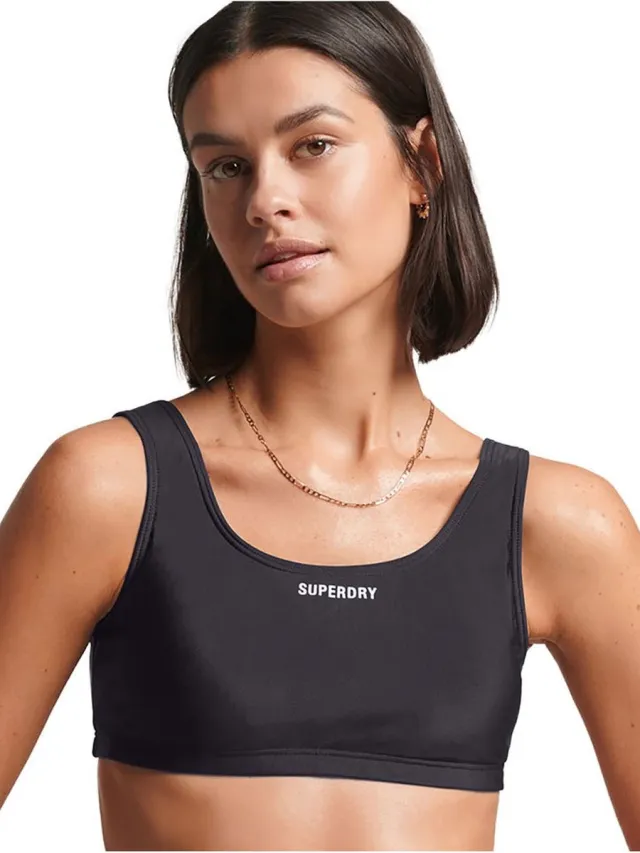 Superdry Code Essential Bikinitop Zwart M Vrouw