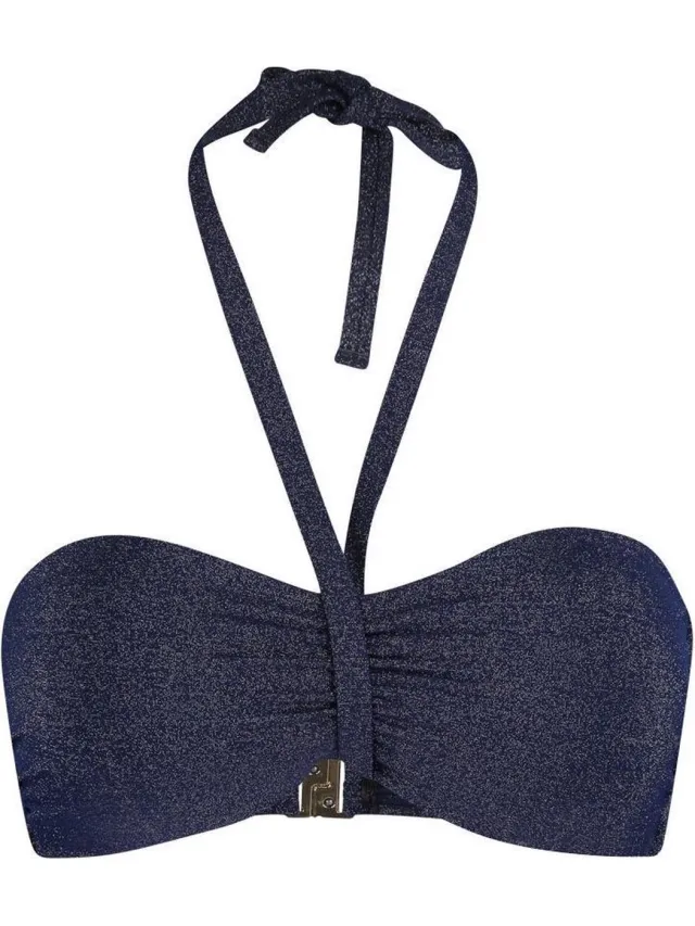 Sapph Beach Roza Grazia - 90B - Marine Blauw - Bandeau / Softcup Bikinitop