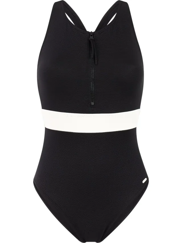 Protest PRTFloat - Badpak Dames - Normale pasvorm - Uitneembare vulling - Medium dekking - Zwart True Black