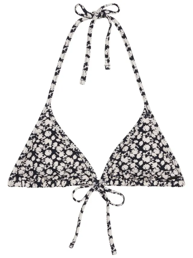 Marc O'Polo Vrouwen Triangel bikinitop Millefleur zwart, foto 2