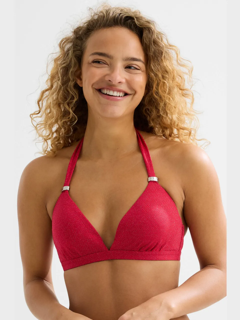 BEACHWAVE halter bikinitop rood, foto 7