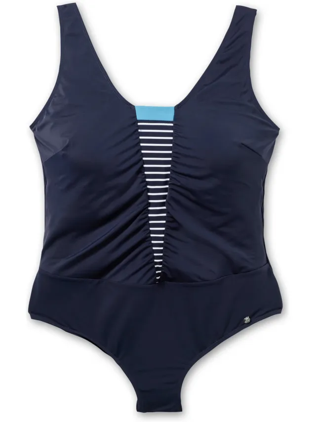 badpak marineblauw gestreept, foto 2