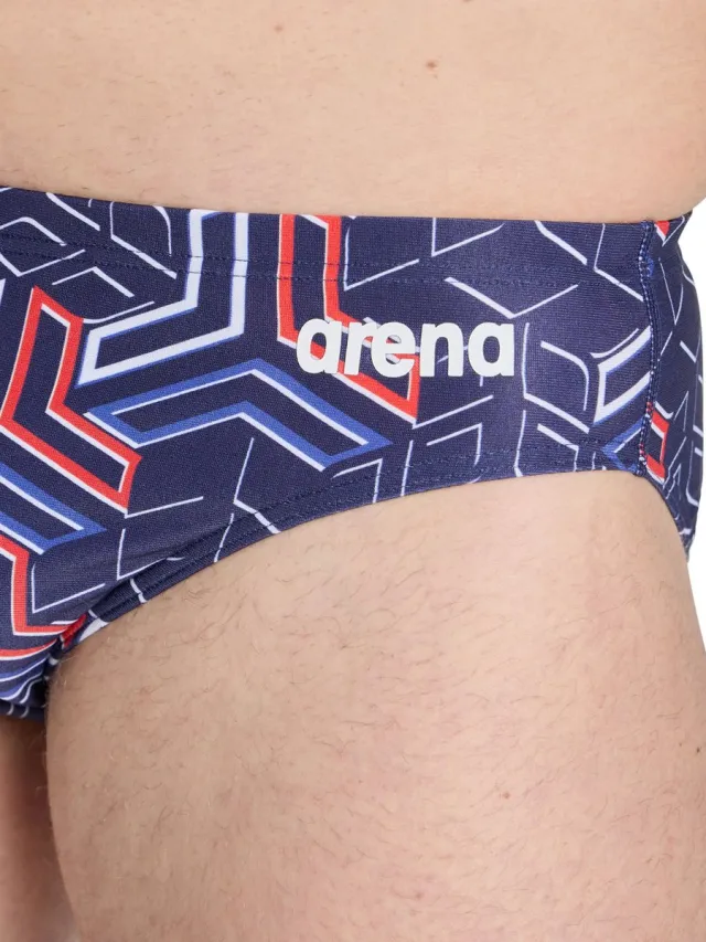 Arena M Kikko Pro Swim Brief Team Red-White-Blue Blauw